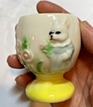 Vintage Easter Ceramic Hard Boiled Egg Cup Holder - Japan - Bunny - £9.64 GBP