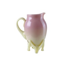 c1880 Mt Washington Burmese Glossy Footed Creamer - $207.90