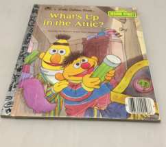 Sesame Street What&#39;s Up In The Attic Bert Ernie A Little Golden Book Reader - £11.98 GBP