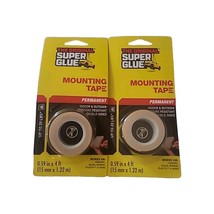 Original Super Glue Permanent Mounting Tape Hold up to 20 Pounds 2pk - £8.13 GBP