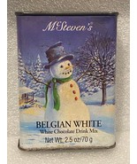 2.5 oz McSteven&#39;s Belgian White Chocolate Drink Mix Tin *Pre-Owned/Full*... - $11.99