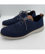 Cole Haan Men&#39;s Wingtip Oxford Shoes Blue Size 9.5 Casual Loafers - $54.70 CAD