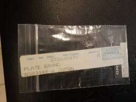 OEM NOS LOT of 2  Midland Motorola Radio Name Plate Sticker black  # 70-... - $22.79