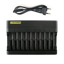 10 Slot Battery Charger General Smart Charging Device For Li-ion US Plug - $26.95