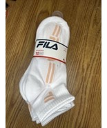 Fila Womens Sports Training Quarter 10pairs White, Multicolor Socks Size... - £13.33 GBP