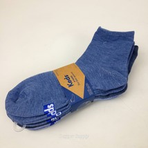 Keds 6 Pairs Flat Knit Quarter Socks Denim Blue Assorted Women’s 6-10 - $12.86