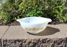 Vintage Pyrex Butterfly Gold #443 2-1/2 Qt Cinderella Mixing Nesting Bow... - $19.99