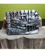 Bergamot Brass Works Belt Buckle Seattle Public Market 1981 VTG USA Sisk... - $40.74