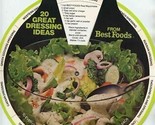 Best Foods Salad Dressings Recipe Wheel - $13.86