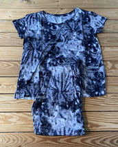 koolaburra by ugg NWOT women’s v neck tee &amp; Slim pant set PS black tie dye s11 - £18.11 GBP