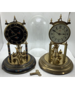 Lot of 2 Vintage Kundo Clock Made In West-Germany With Glass Domes Not T... - $112.19