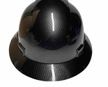 Skydept Full Brim Hard Hat OSHA Construction Helmet Black Carbon Fiber - £43.54 GBP