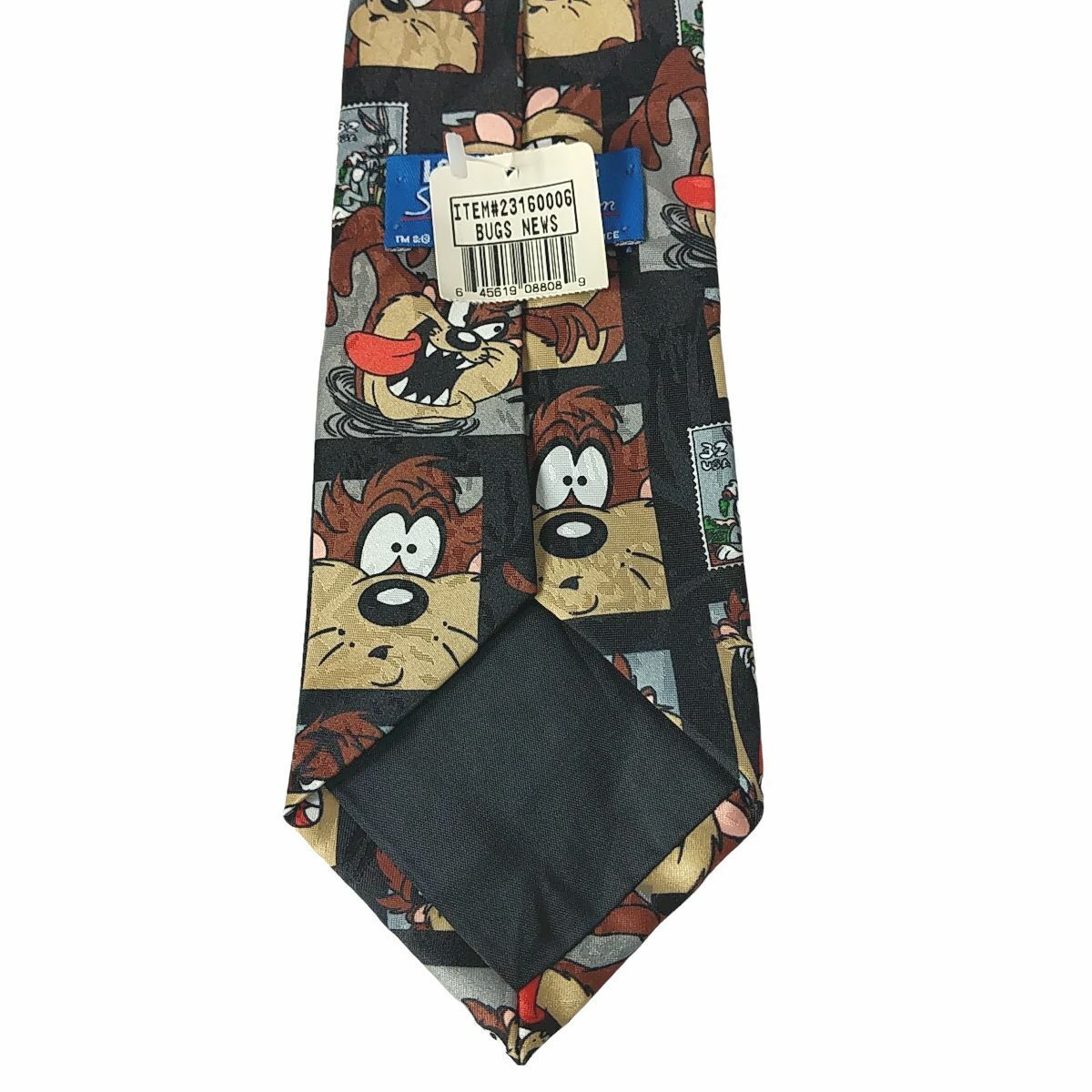 Looney Tunes Stamp Collection Taz Tasmanian Devil Bug Bunny Novelty Necktie Item image 6