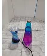 Northern Lights Glitter Lava Lamp 2 Way Switching Clear Liquid Decal Bas... - $54.32 CAD