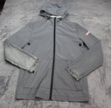 Hunter Jacket Mens XS Gray Lightweight Casual Full Zip Up Hooded Outdoor... - £20.25 GBP
