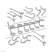 100 Pcs Organizers Assorted Hooks Garage Pegboard Hooks Garage Set - £23.03 GBP