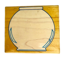 Vintage Rubber Stampede Posh Impressions Fish Bowl Frame Rubber Stamp Z063H - $16.99