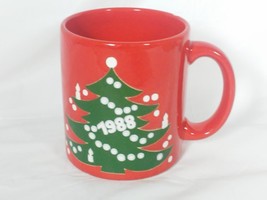 Waechtersbach Red 1988 Red Christmas Tree Coffee Cup - £9.02 GBP