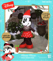 Disney 1009 528 853 Gemmy 881291 Minnie Mouse Christmas Inflatable 3.5&#39; - New! - £27.87 GBP