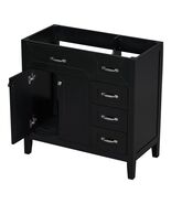 Black 36" Bathroom Vanity Base w/ Drawers - €235,26 EUR