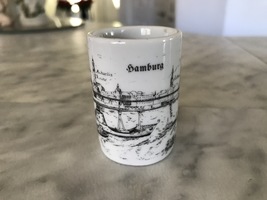 Vintage Ceramic Hamburg Miniature Souvenir Cup 2.5H - $9.99