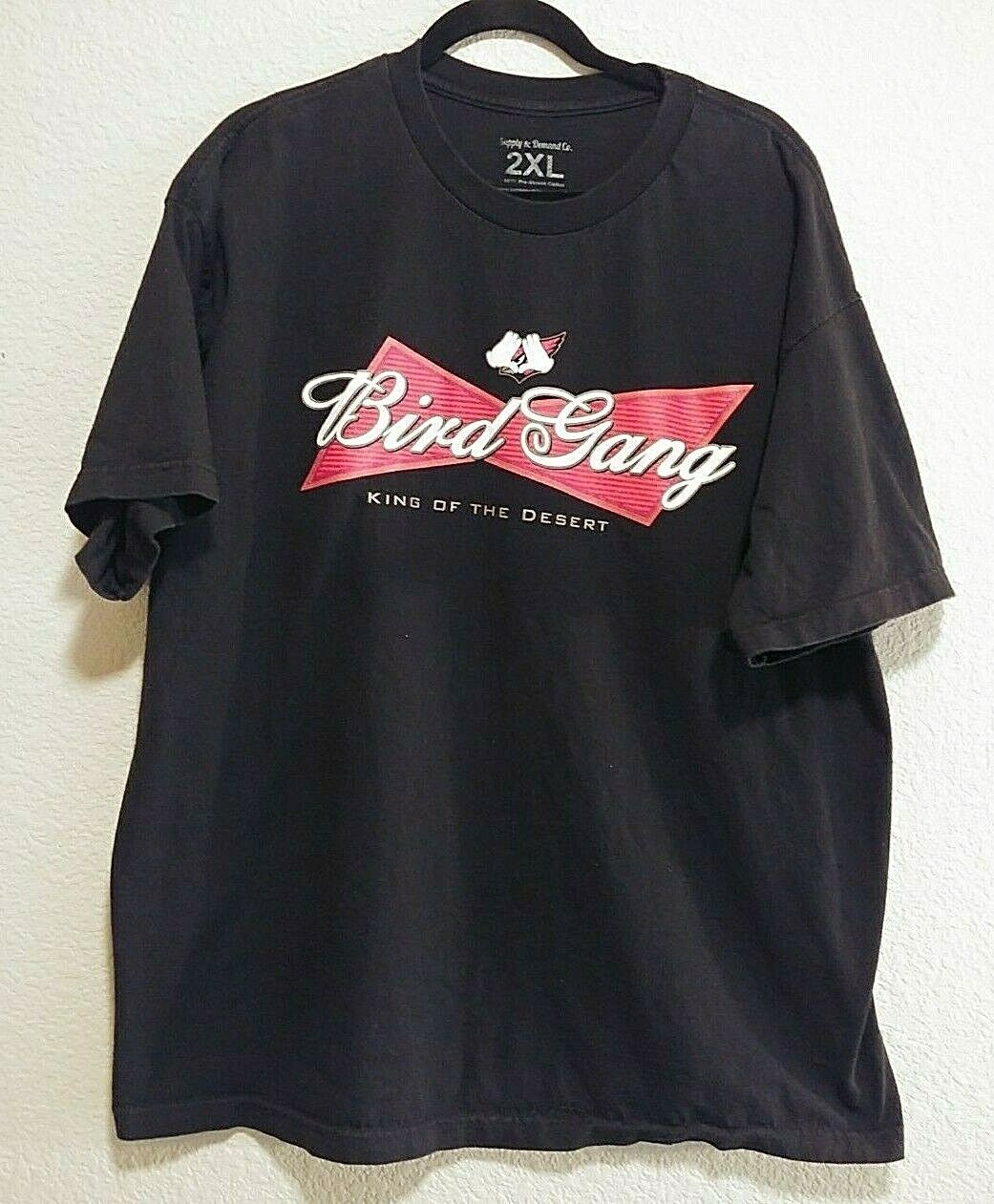 Primary image for Arizona Cardinals Bird Gang King Of The Desert Black Tshirt 2XL