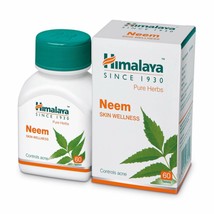 Himalaya Pure Herbs Neem Skin Wellness Tablets - 60 Tabs (Pack of 1) - $12.81
