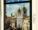 Varig Airlines Y Class International Menu Salvador Bahia 1976 Music Broc... - £19.79 GBP