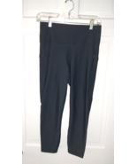 ATHLETA INTERVAL STASH 7/8 GRAY TIGHT LEGGING POCKETS SIZE MEDIUM - $45.24 CAD