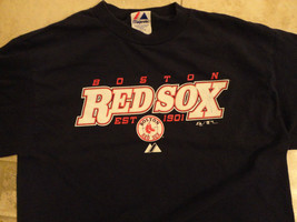 Blue Boston Red Sox Mlb Baseball Nice T Shirt Youth M Free Us Shipping - £10.42 GBP