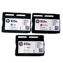 Genuine HP 933XL Set Of 6 Cartridges Cyan Magenta Yellow 3 New 3 Partial... - £10.18 GBP