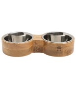 GF PET Mango Wood Double Feeder for Dogs - $807.62 MXN+