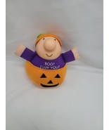 Vintage 1990 Ziggy Halloween Pumpkin Plush 6&quot; Boo! I Luv You American Gr... - £6.88 GBP