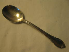 Rogers Bros. 1847 Remembrance Pattern 5.5" Silver Plated Soup Spoon - $5.00