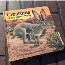 Creatures Of The Desert World National Geographic Pop Up Book Vintage 1987 - £15.51 GBP