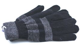 1 Pair Unisex 70% Wool Winter Full Finger Knit Gloves for Women &amp; Men - $3.99
