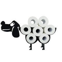 Dog Decorative Toilet Paper Holder Shelf, Cute Funny Tissue Iron Storage... - $35.99