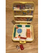 Polly Pocket MIDGE&#39;S PLAY SCHOOL 1989 Yellow Square Compact BLUEBIRD 4&quot; ... - $39.59