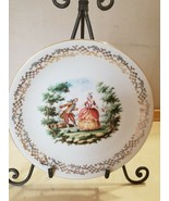 Collector Plate Bavaria Victorian Man And Woman Dancing 9.5&quot; - £3.90 GBP