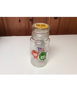 VINTAGE M&amp;M&#39;s Commemorative Collectible Glass Jar w/Lid -1984 from L.A. ... - £3.92 GBP