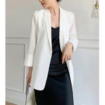 Chiffon Blazer Jacket White For Women Thin 2023 Summer Casual Sunscreen Outwear - £185.10 GBP