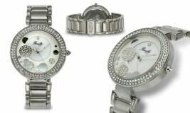 NEW Romilly 1430 Women&#39;s Sophia Collection Diamond Bubble MOP Dial Silver Watch - £25.27 GBP