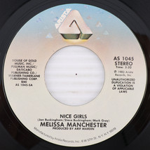 Melissa Manchester – Nice Girls / Hey Ricky 1983 45 rpm 7&quot; Single Record AS 1045 - £3.49 GBP