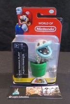 Bone Piranha plant Super Mario World of Nintendo 2.5" figure Jakks Pacific toy  - £34.09 GBP