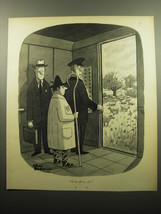 1960 Cartoon by Charles Addams - Your floor, sir - $14.99