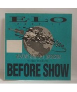 E.L.O. / ELO  - VINTAGE ORIGINAL CLOTH CONCERT TOUR BACKSTAGE PASS - $10.00
