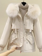 2022 New Winter Jacket Women Parka Fashion Long Coat Warm and Thick Cotton Coat  - £56.24 GBP