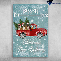 Boxer Dog And Co Est 1972 Christmas Tree Delivery - £12.78 GBP