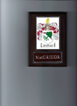 Mac Gregor Coat Of Arms Plaque Family Crest Genealogy Ask For Your Name - £3.88 GBP