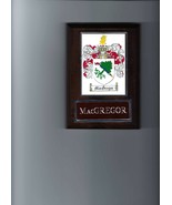 MacGREGOR COAT OF ARMS PLAQUE FAMILY CREST GENEALOGY ASK FOR YOUR NAME - £3.88 GBP